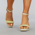 Gouden Glam Sandaletten met Strass