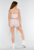 Rosé Gouden Fishnet Festival Cover-Up
