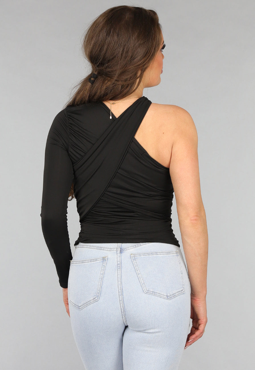 Gekruiste Asymmetrische Top in Zwart