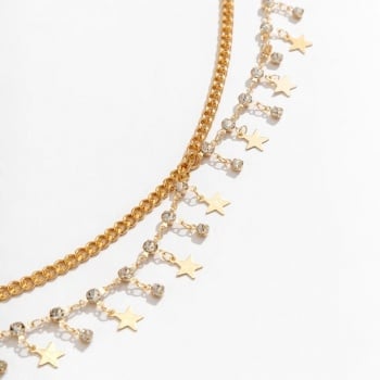 Gouden Heup Bodychain met Sterretjes