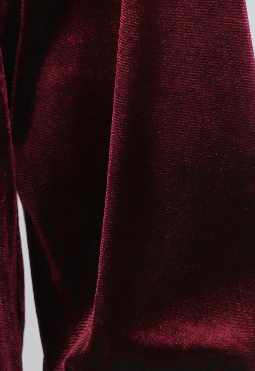 Burgundy Velours Two Piece