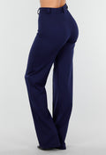 Tall Super Stretch Straight Leg Navy Blauwe Pantalon