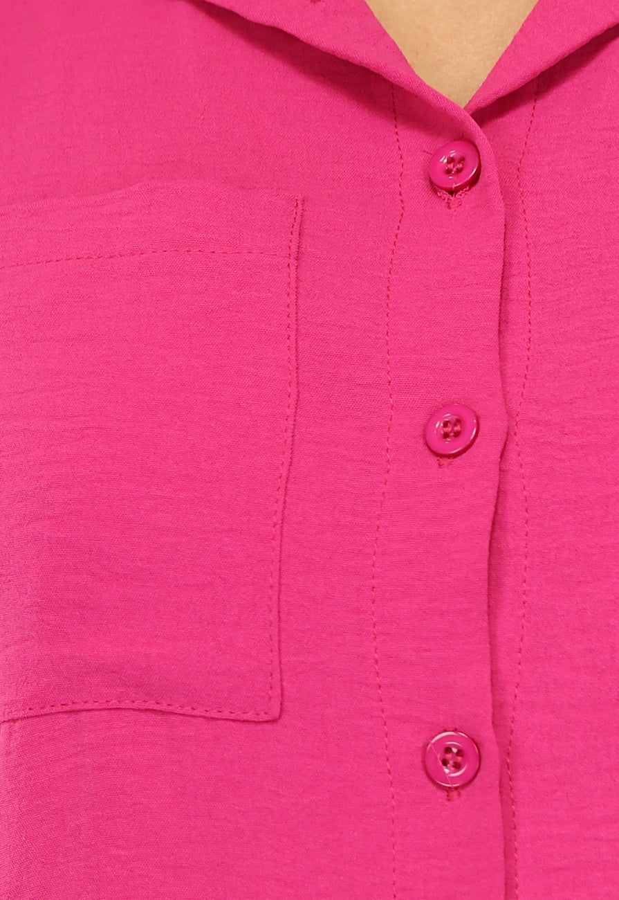 Fuchsia Matching Set met Blouse