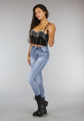 Zwarte Push Up Glamour Bustier