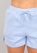 Blauwe Fleece Lounge Set met Short