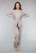 Zachte Taupe Lounge Set met Overslag