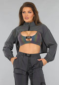 Reflecterende Bolero met Cape Look