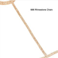 Strass Bodychain Choker Zilver & Goud