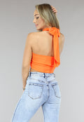 Kruisbare Oranje Top