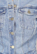 Redial Jeans  Blauwe Longsleeve Straight Leg Spijker Jumpsuit