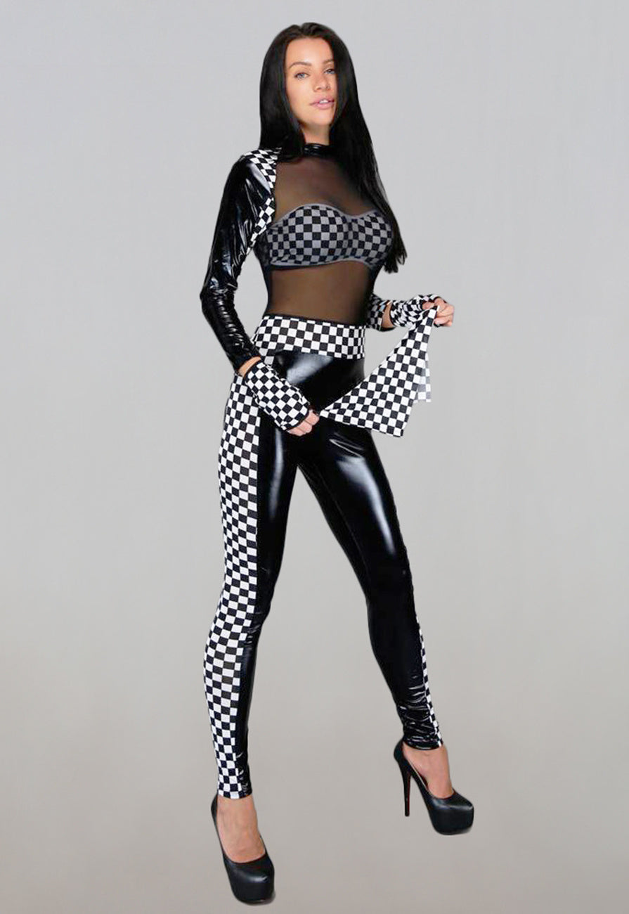Mesh Racer Pitspoes Kostuum