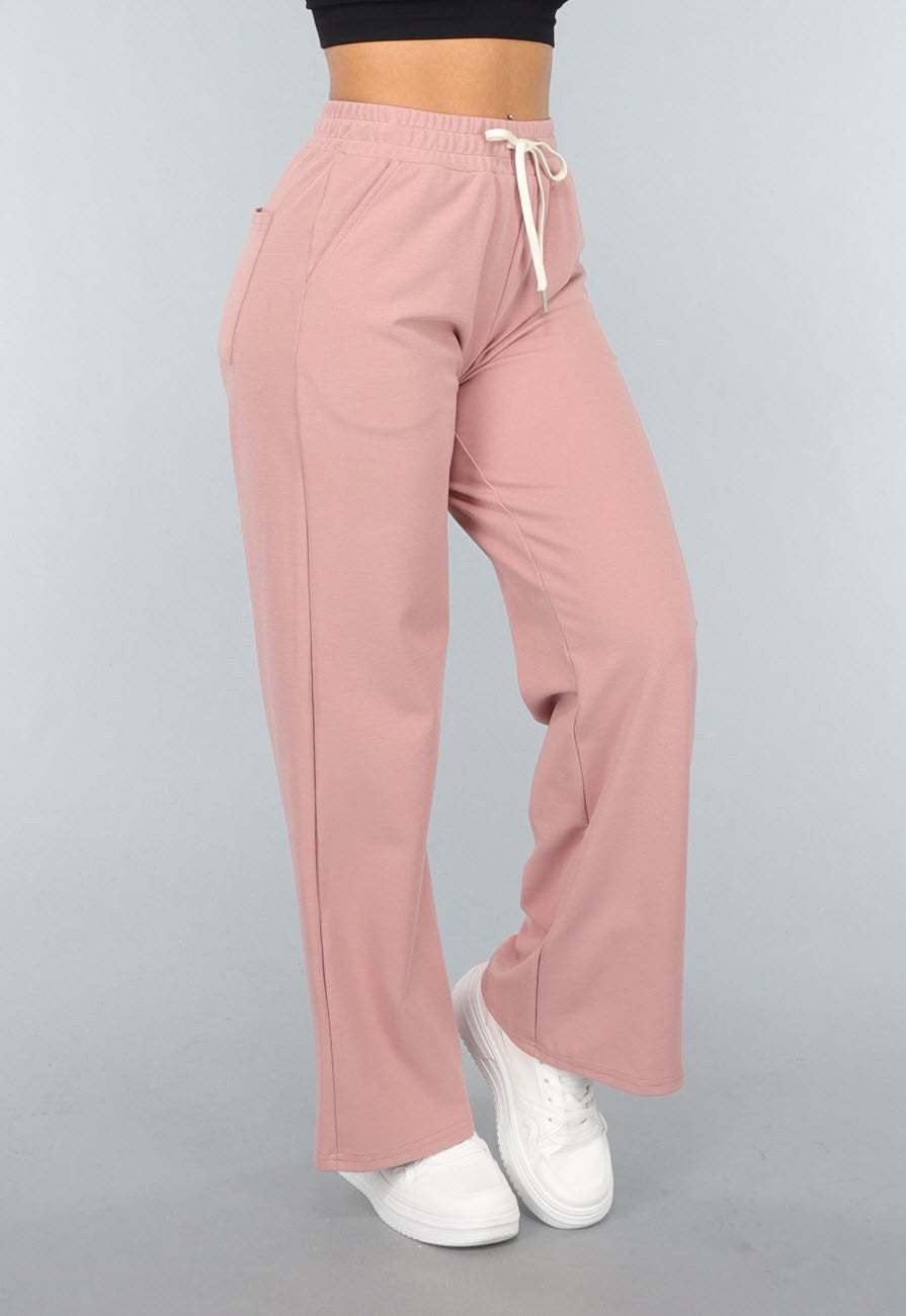 Oudroze Wide Leg Lounge Broek