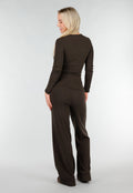 Bruine Two Piece Set met Lange Mouw