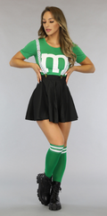 Groene M&M Kostuum