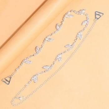 Gouden Leaf BH Band met Strass