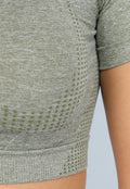 Khaki Short Sleeve Sporttop