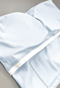 Pistachegroene Bandeau Top met Stretch en Rechte Halslijn