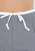 Grijze Pantalon met Stretch en Trekkoord Taille