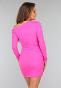 Hardroze One Shoulder Bodycon Jurk