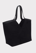 Woven Shopper Tas met Dubbele Hengsels