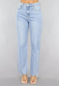 Redial Jeans  Lichtblauwe Relaxed Fit Straight Leg Jeans