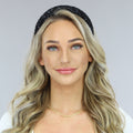 Zwarte Glitter Diadeem