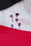 Tijdelijke Tattoo van Bloederige Wonden
