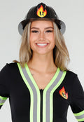 Zwarte Brandweer Helm met Embleem