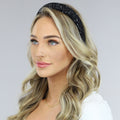 Zwarte Glitter Diadeem