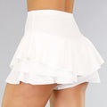 Geplooide Witte Skort