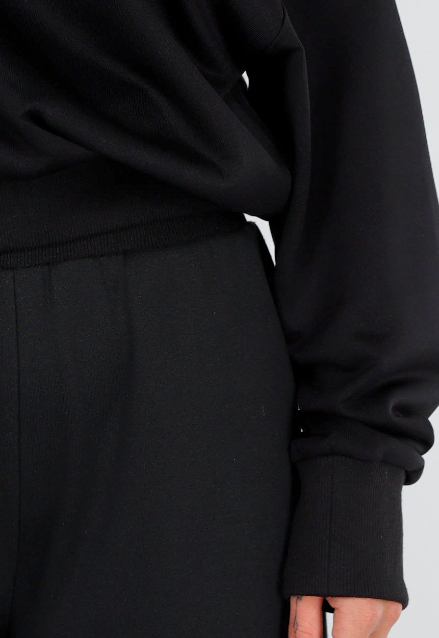 Zwarte Tall Jogger Set met One Shoulder Sweater