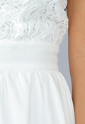 Witte Off Shoulder Bruidsjurk met Pads