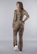 Leopard Stretch Two Piece met Vestje en Flair Broek