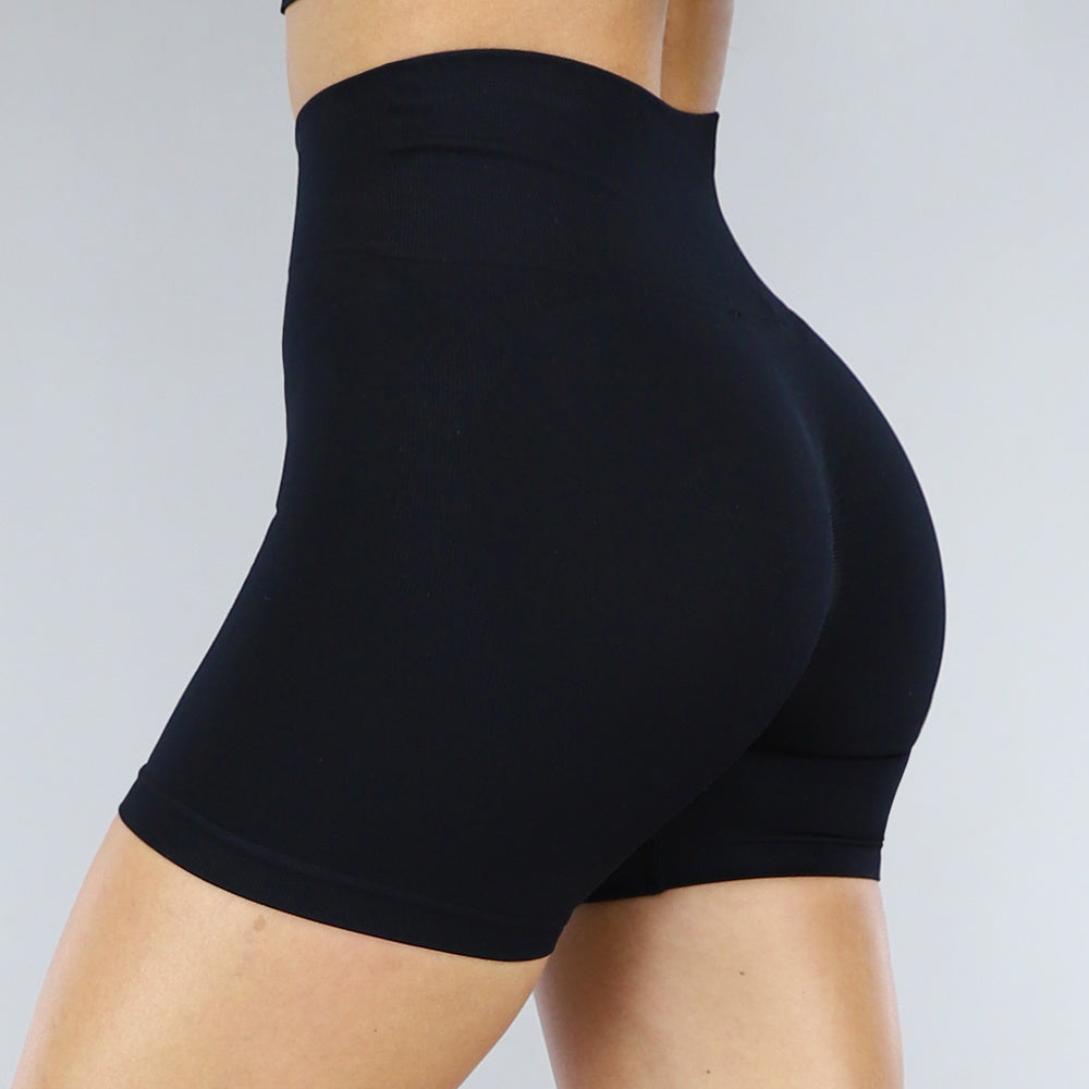 Zwarte Sport Short met Scrunch