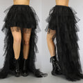 Zwarte Layered Mullet Rok