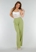 Witte Stretch top met Stretch en Dubbele Voering
