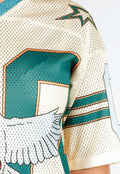 Oversized Baseball Jersey met Vogelprint