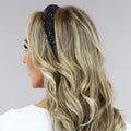 Zwarte Glitter Diadeem