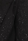 Zwarte Skort met Glitters en Twist Detail