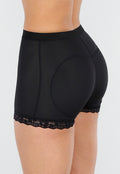 Zwart Padded Butt Lift Broekje met Kanten randjes