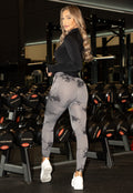 Stretchy Gym legging met Print en Overslag Taille