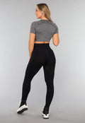 Cropped Sporttop in Grijs