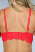 Rode Kanten Crop Top met Padding