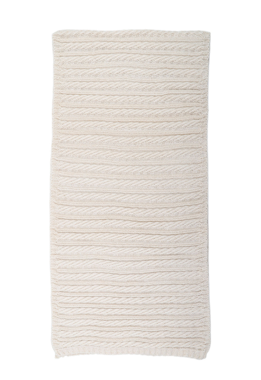 Kabel Gebreide Shimmer Sjaal