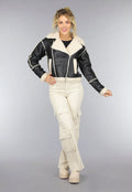 Zwarte Lammy Biker Jas