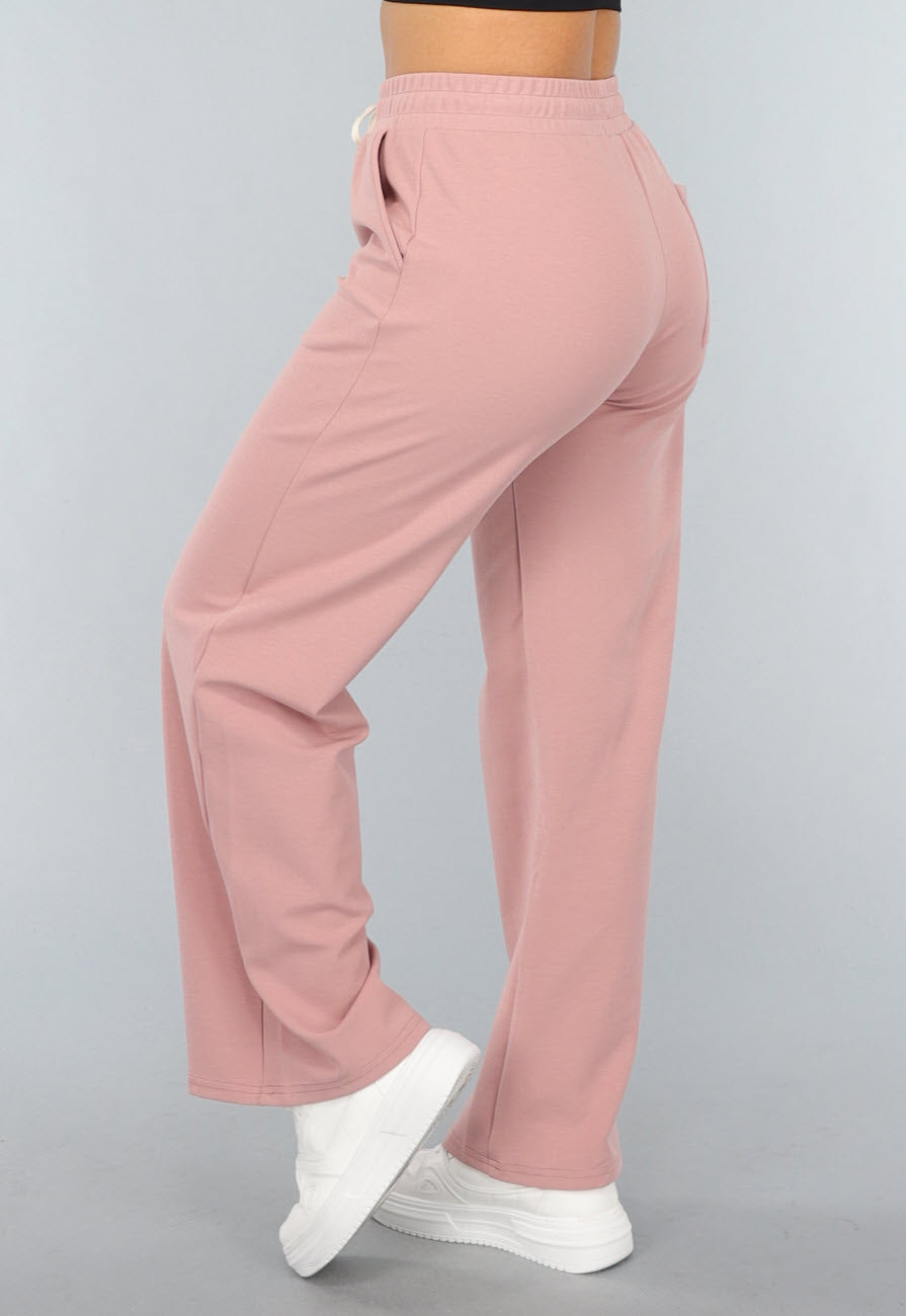 Oudroze Wide Leg Lounge Broek