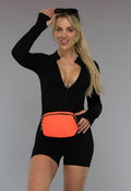 Neon Oranje Festival Tasje met Gespsluiting