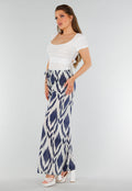 Witte Top met Vierkante Hals, Stretch, Kant en Striksluiting