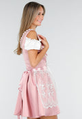 Traditionele Dirndl in Roze met Borduursel