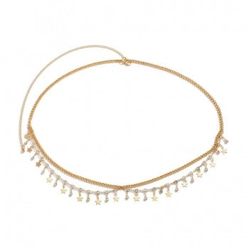 Gouden Heup Bodychain met Sterretjes
